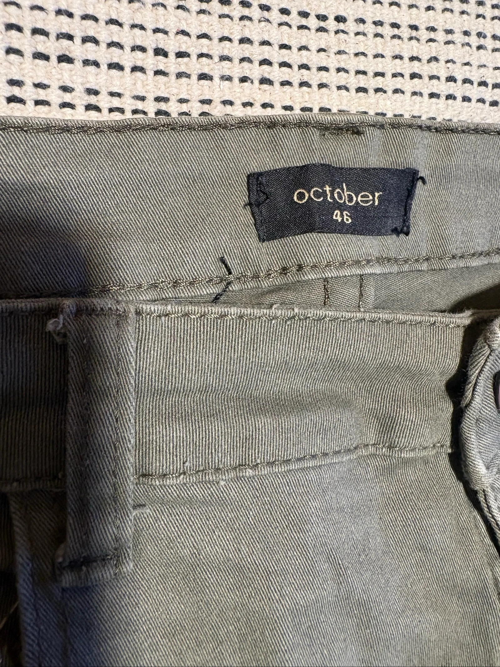 Pantalon vert kaki October taille 46 / Pantalon khaki taille XXL – photo 4